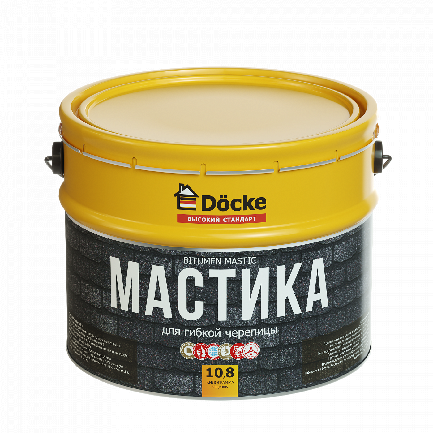Мастика Docke, 10л (10,8 кг) Мастика Docke, 10л (10,8 кг)