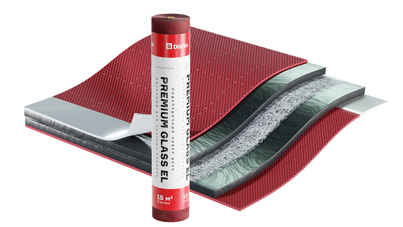 Подкладочный ковер Docke Premium GLASS EL 1х15 м 
