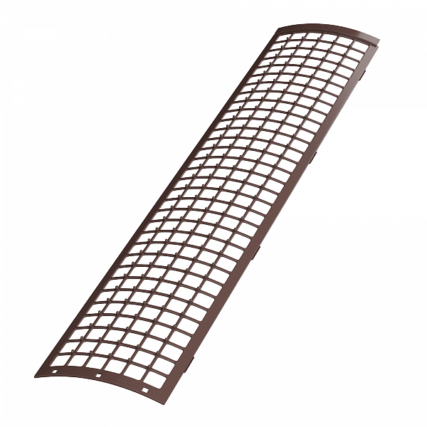 ТН ПВХ решетка желоба защитная (0,6 пог.м), коричневый, RAL 8016 (код 386162/128265)