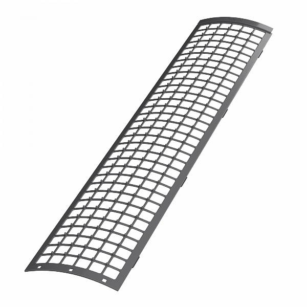 ТН ПВХ решетка желоба защитная (0,6 пог.м), серый, RAL7024 (код 425662/128286)